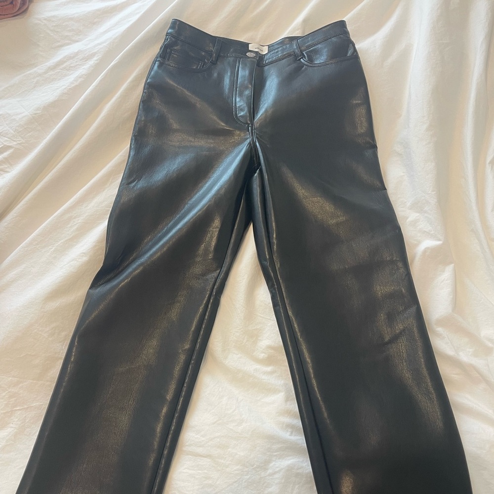 Aritzia wilfred melina leather pants